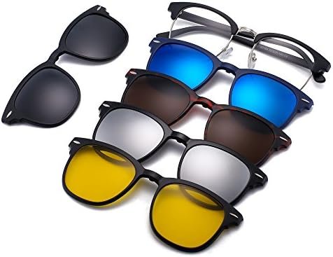 ShadeFlex 5 in 1-Magnetic Clip On Sunglasses