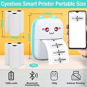 Cyeelves Mini Wireless Pocket Printer