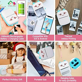 Cyeelves Mini Wireless Pocket Printer