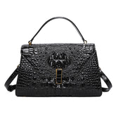 Top-Handle Alligator Leather Purses-Women Crossbody Leather Purses