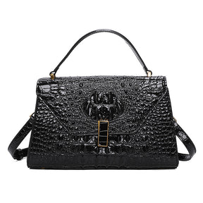 Top-Handle Alligator Leather Purses-Women Crossbody Leather Purses